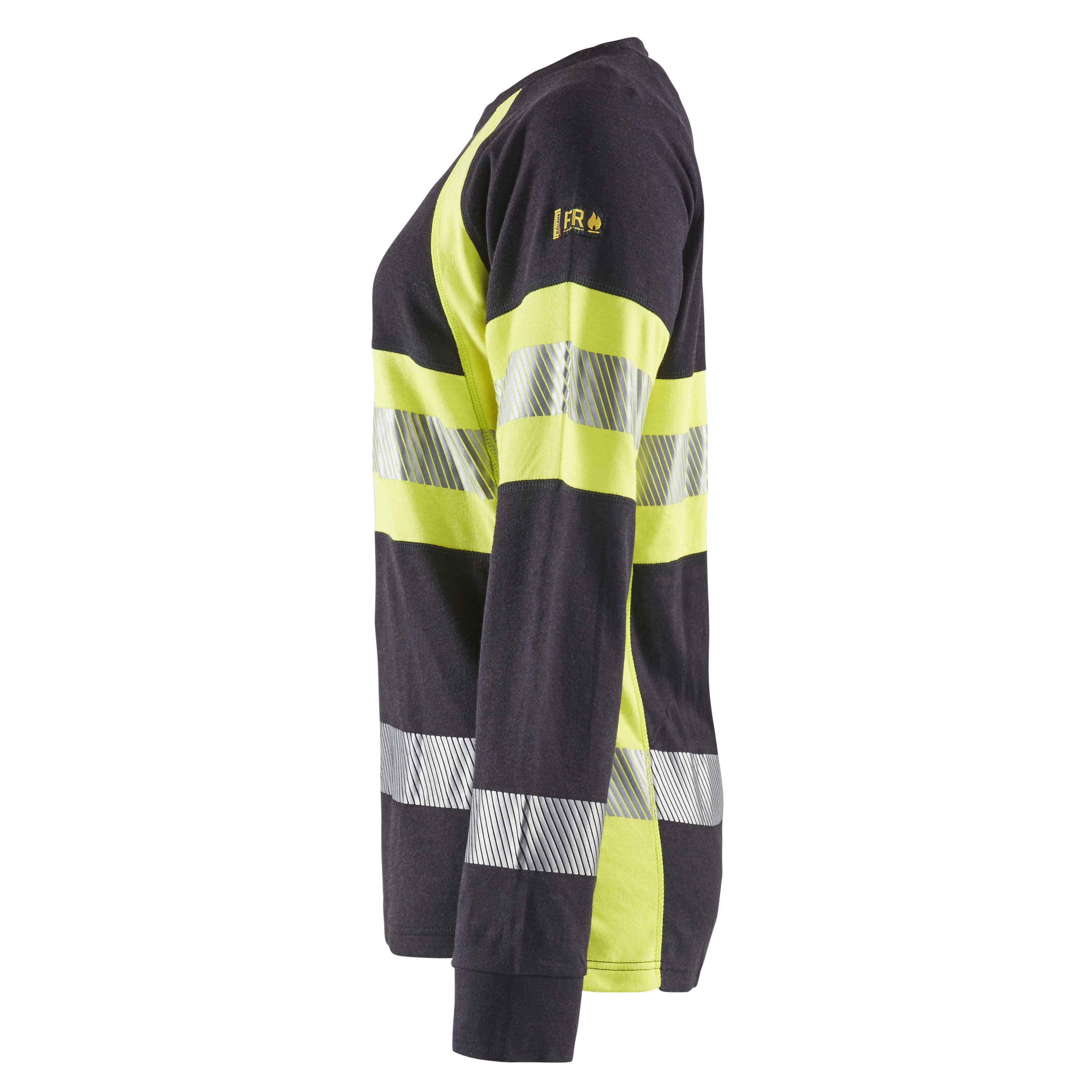 BLAKLADER 34941761 Women's Multinorm long sleeved t shirt Hi Vis Reflective Long Sleeve Work T-Shirt WOMEN - Flame Retardant